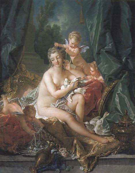 Francois Boucher The Toilette of Venus Norge oil painting art